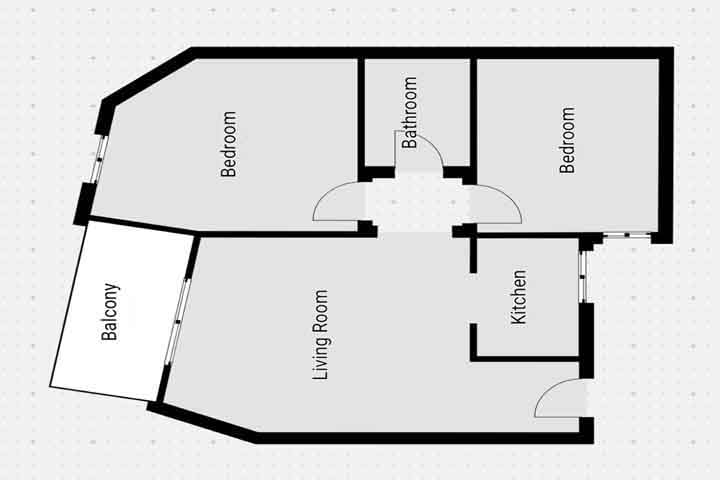 2 bed property for sale in Benalmadena town centre - floor plan of property