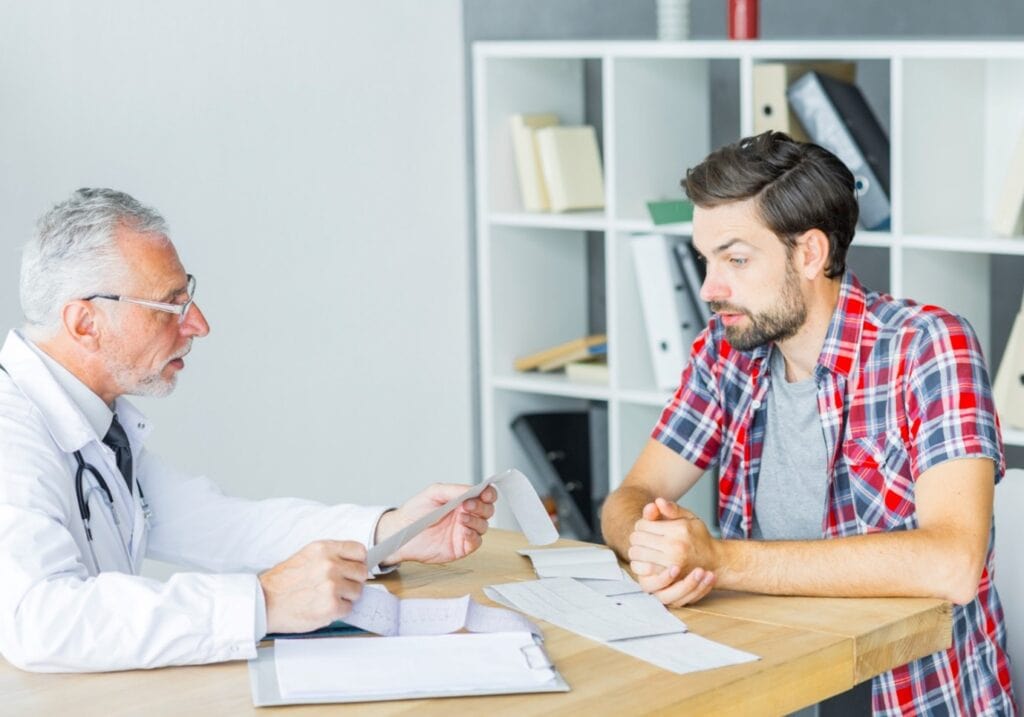 Doctor Patient serious conversation