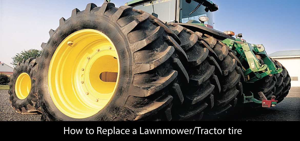 How to Replace a Lawnmower/Tractor tire