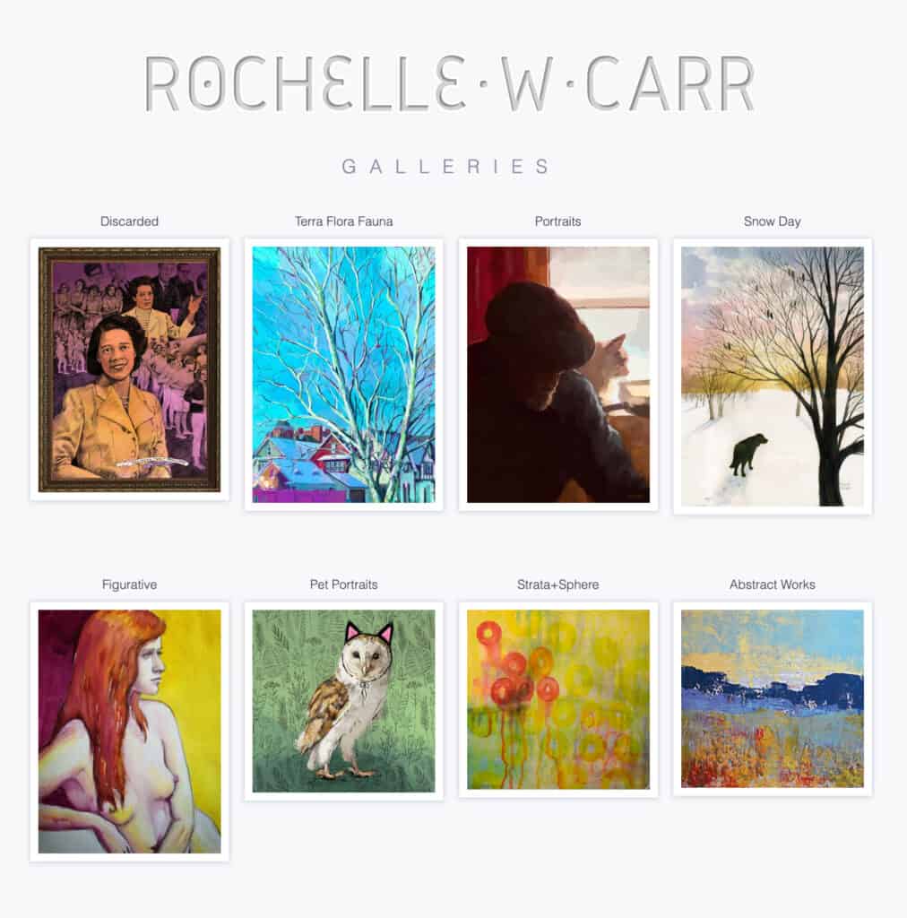 Fine art galleries by Rochelle W. Carr.