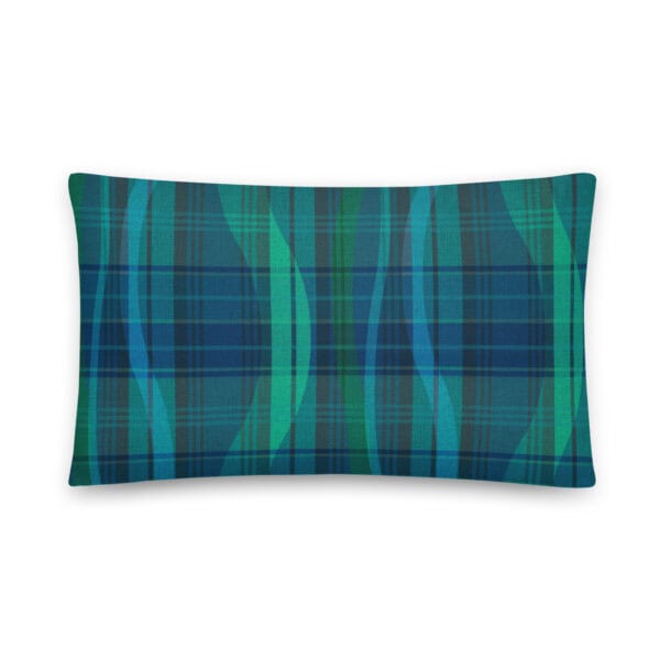 Breaking Plaid Cotton Pillow - Image 10