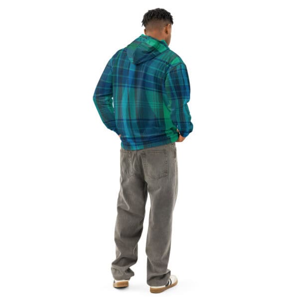 Breaking Plaid Unisex Hoodie - Image 2