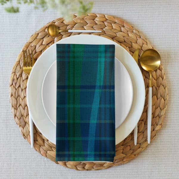 Breaking Plaid Cloth napkin set