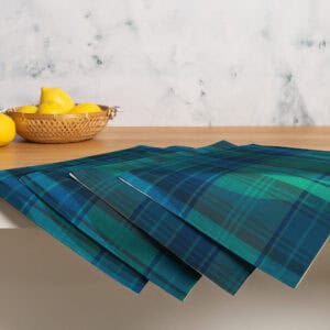 Breaking Plaid Placemat Set