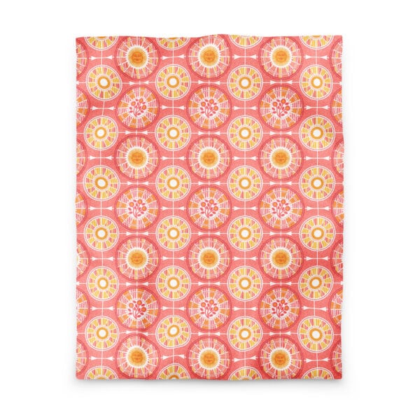 Layflat view of duvet cover, twin size.