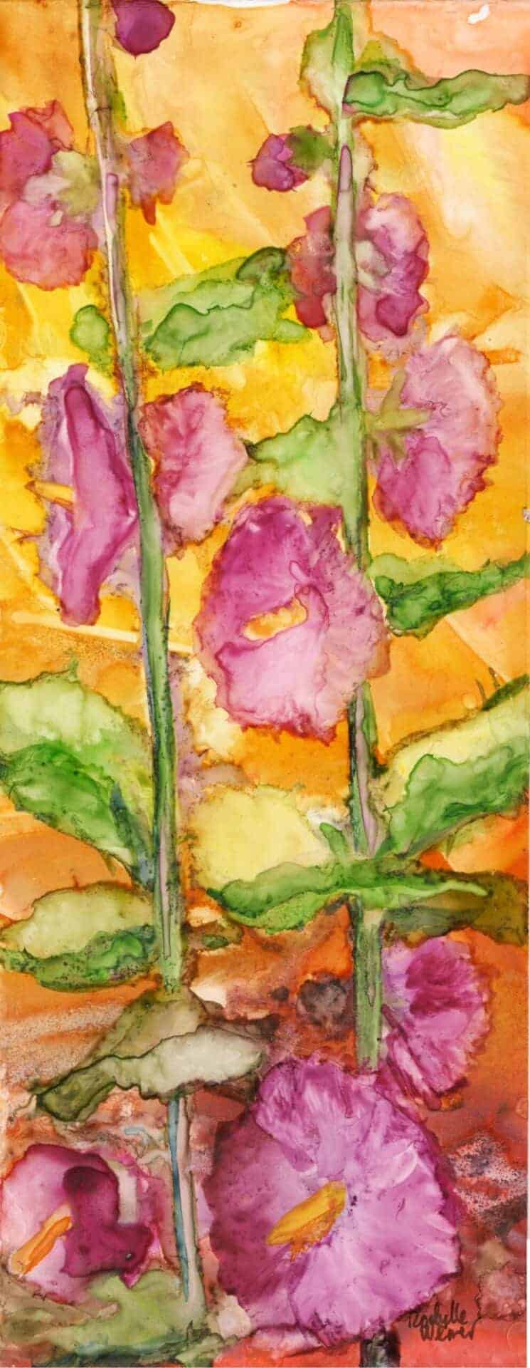 Hollyhocks