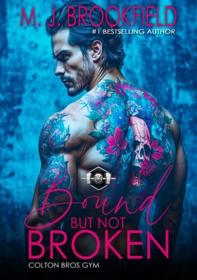 a striking contemporary romance book cover in shades of blue