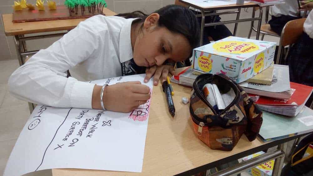 Footcare conducted by BATA(in collaboration with Sharp NGO)