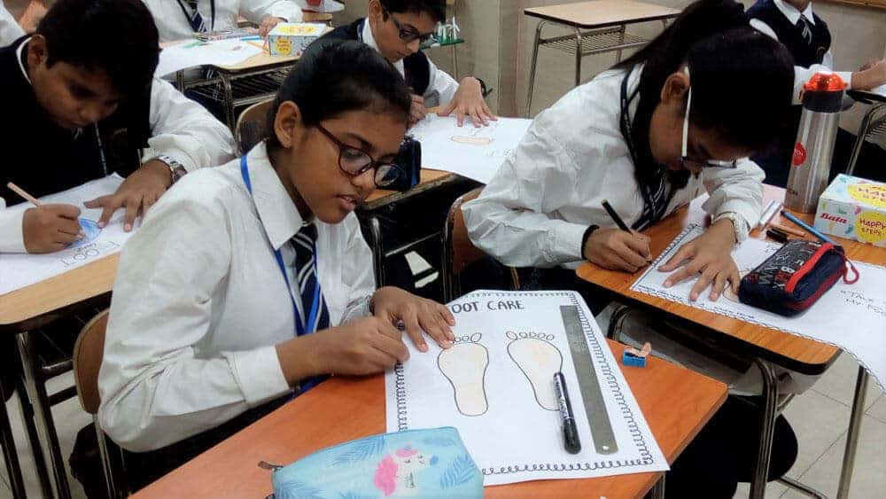 Footcare conducted by BATA(in collaboration with Sharp NGO)