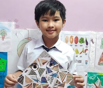 Vishwakarma Puja - Kite making activity 2021