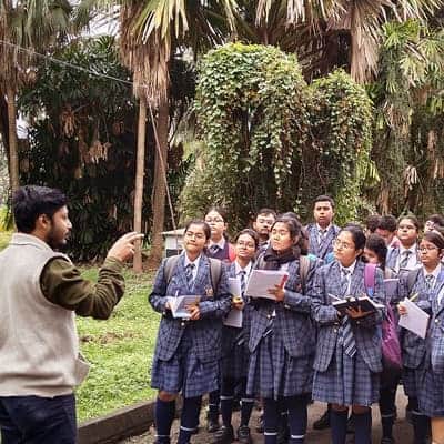 Learning in a Green Environment - Class 11's trip to Botanical Garden