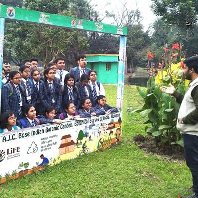 Learning in a Green Environment - Class 11's trip to Botanical Garden