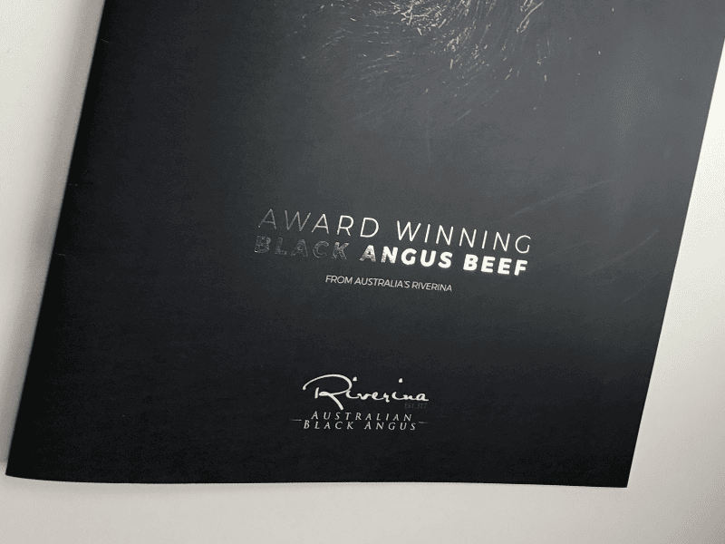 Same Day Foil Menu Printing