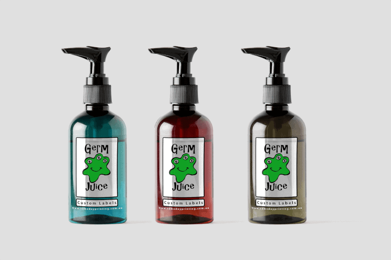 Hand Sanitizer Labels Same Day Printing against covid 19