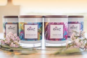 Aus Plum Candle - LAbels