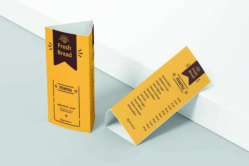 3 Sided Table Tent Cards Sameday Printing 1