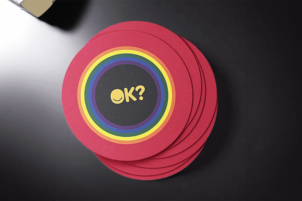 Drink Coaster -Are you ok - Same Day Printing