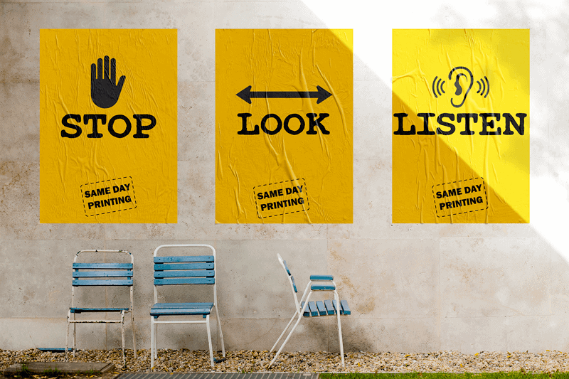 Posters Accident Prevention Printing - Same Day Accident Prevention and Lockout tags