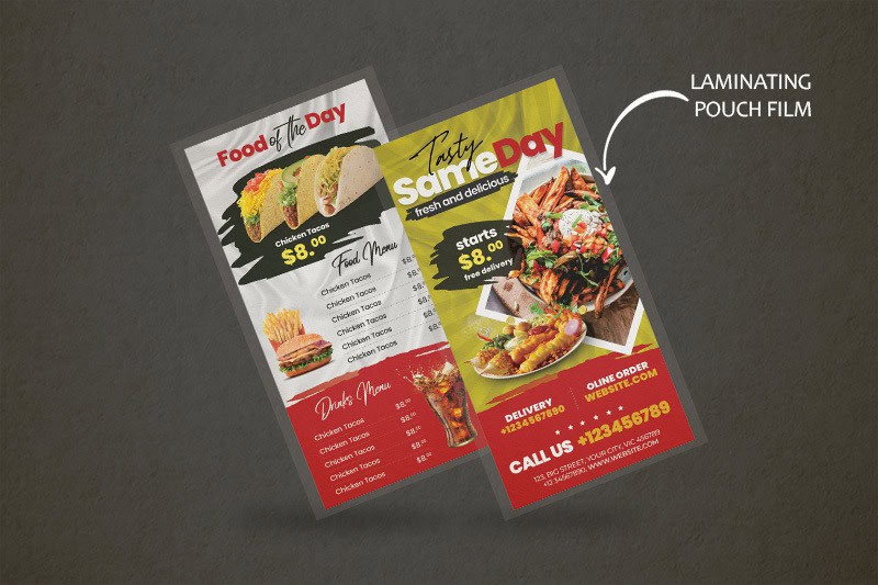 Pouch Laminated Menu - Same Day Printing 3 Pouch Laminated Menu - Same Day Printing 3