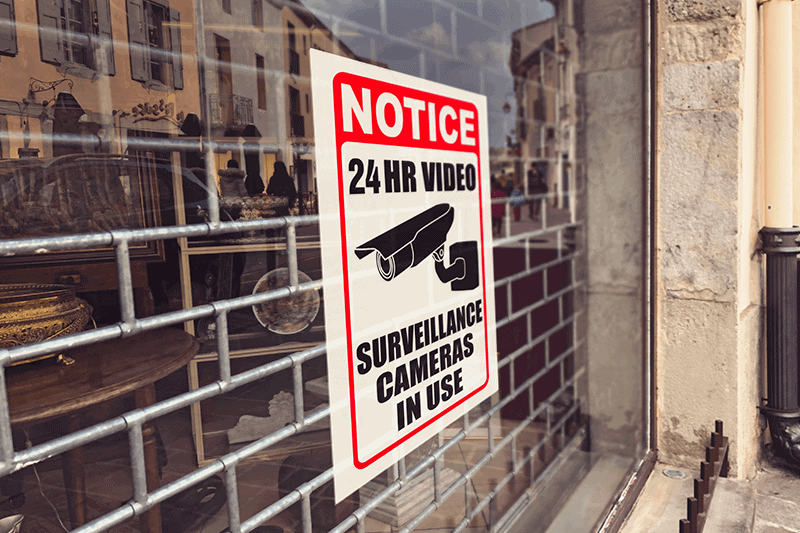 Window Decals Accident Prevention Printing - Same Day