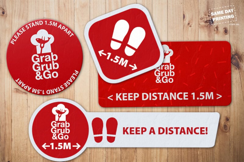 floor decals - grab grub and go - sdp v4 floor decals - grab grub and go - sdp v4
