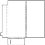 13 - DL 5mm Gusset Final size 102 x 212mm A3 Sheet Required