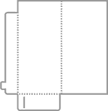 14 - DL No Gusset Final size 102 x 212mm A3 Sheet Required