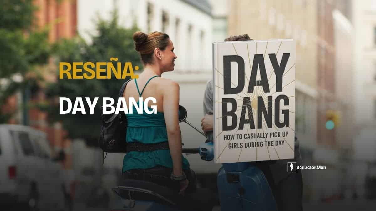 Reseña de Day Bang de Roosh V: escena de calle de día con el libro a la vista