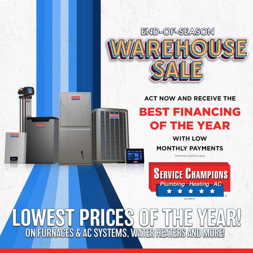 Discover trusted HVAC systems and water heaters at our End of Year Clearance—Southern California’s home comfort experts, here to help.