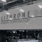 High-tech printing equipment at SG360 for effective direct mail marketing campaigns.