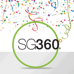 Vibrant confetti and streamers celebrating successful direct mail marketing campaigns.