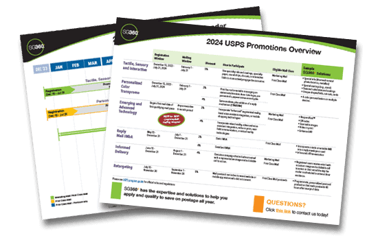 sg360° 2024 USPS Promotions Calendar