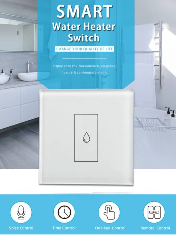 Smart Water Heater Switch Wifi - 20amps White - Image 6