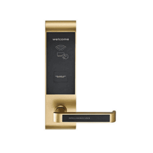 The Pulmos PLS-505 Smart Hotel door lock is a convenient card lock system for hotels, motels, dormitories, and residences which includes a Mifare Smart Card lock technology.