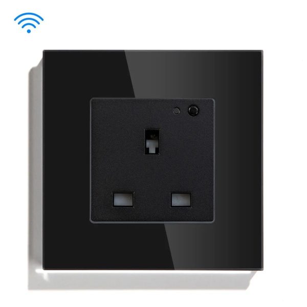 Energy Monitoring Smart Socket - 13a Tuya Wifi Single - Black - Image 4