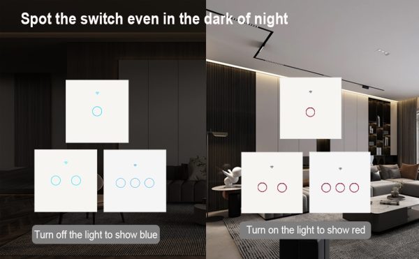 4 Gang Smart Wifi Light Switch Tuya – White - Image 2