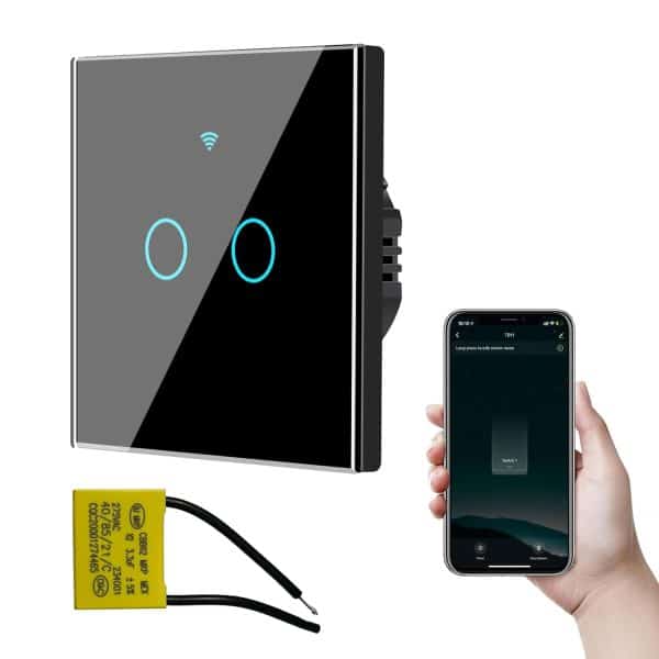 3 Gang Smart Wifi Light Switch Tuya – Black - Image 5