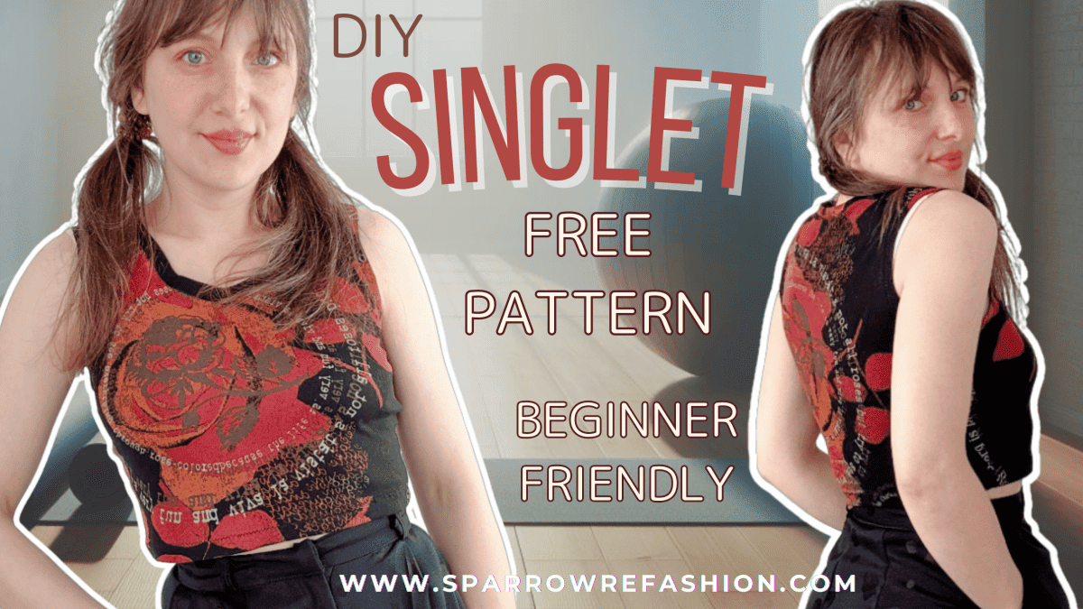 Singlet Top Free PDF Pattern in 8 sizes -Easy Sewing ! - Sparrow ...