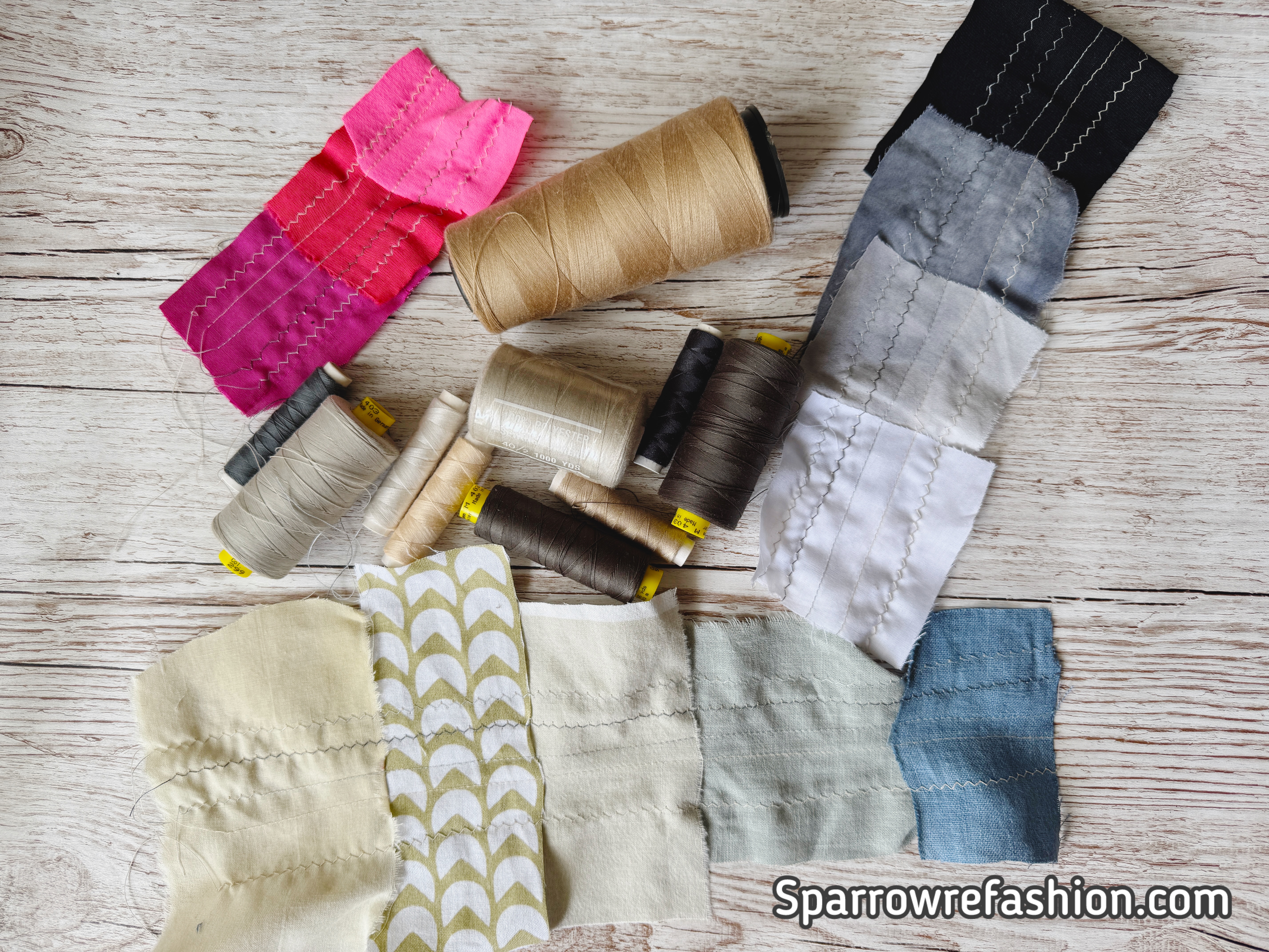 7 Neutral Thread Colors Perfect for Every Fabric ! - Sparrow Refashion ...