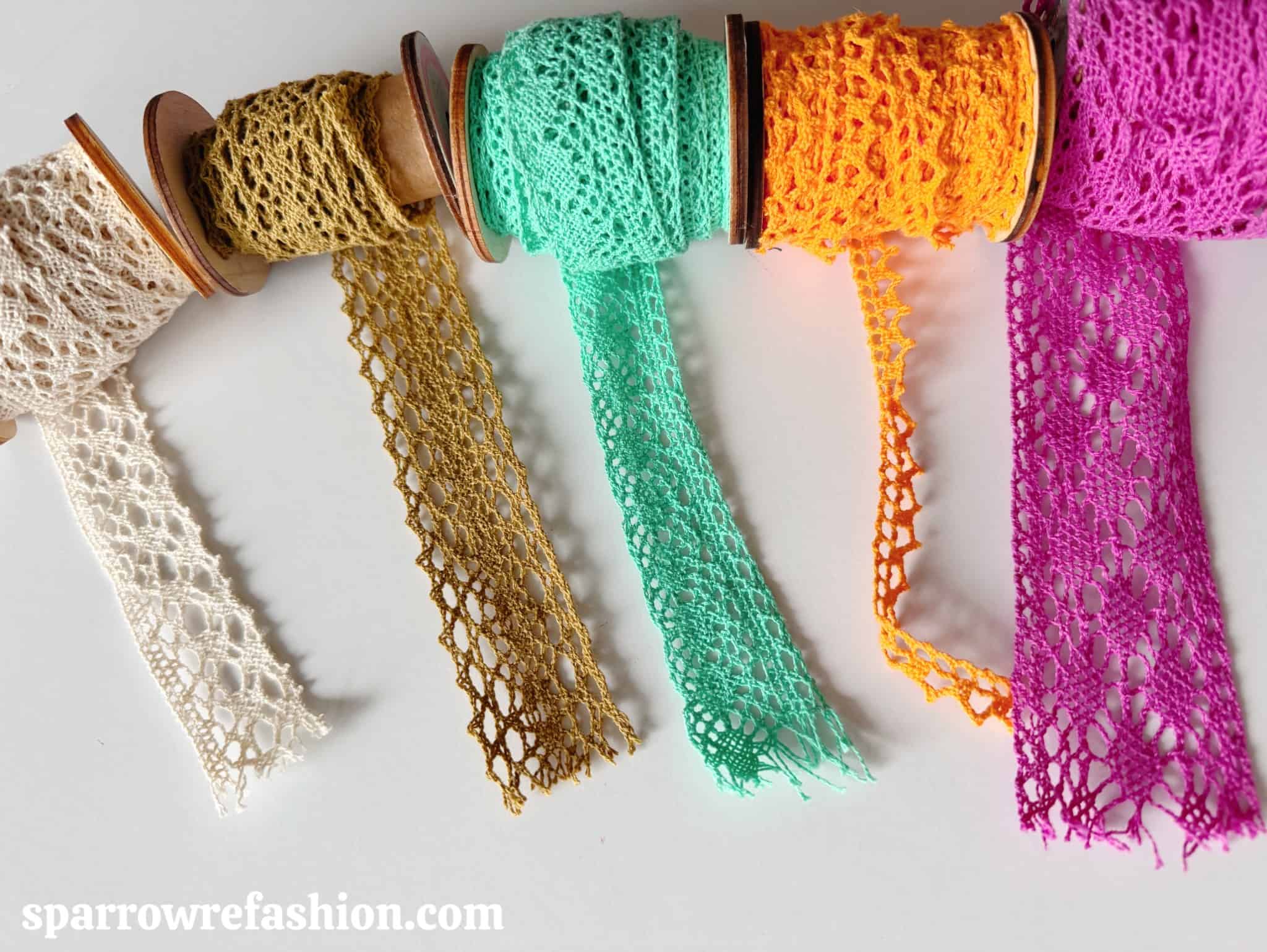 How to Sew Lace Onto Fabric – Easy Tips & Tutorial - Sparrow Refashion ...