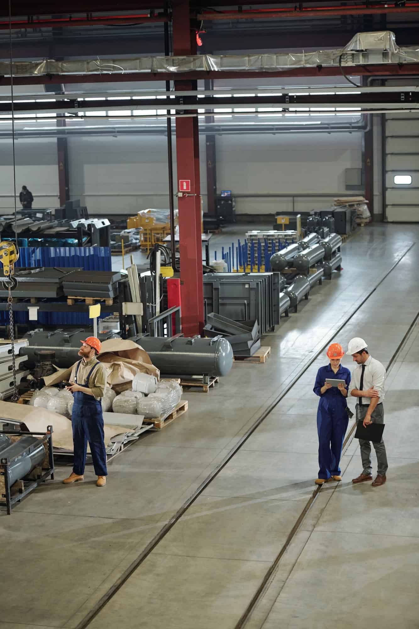 inside of an industrial building