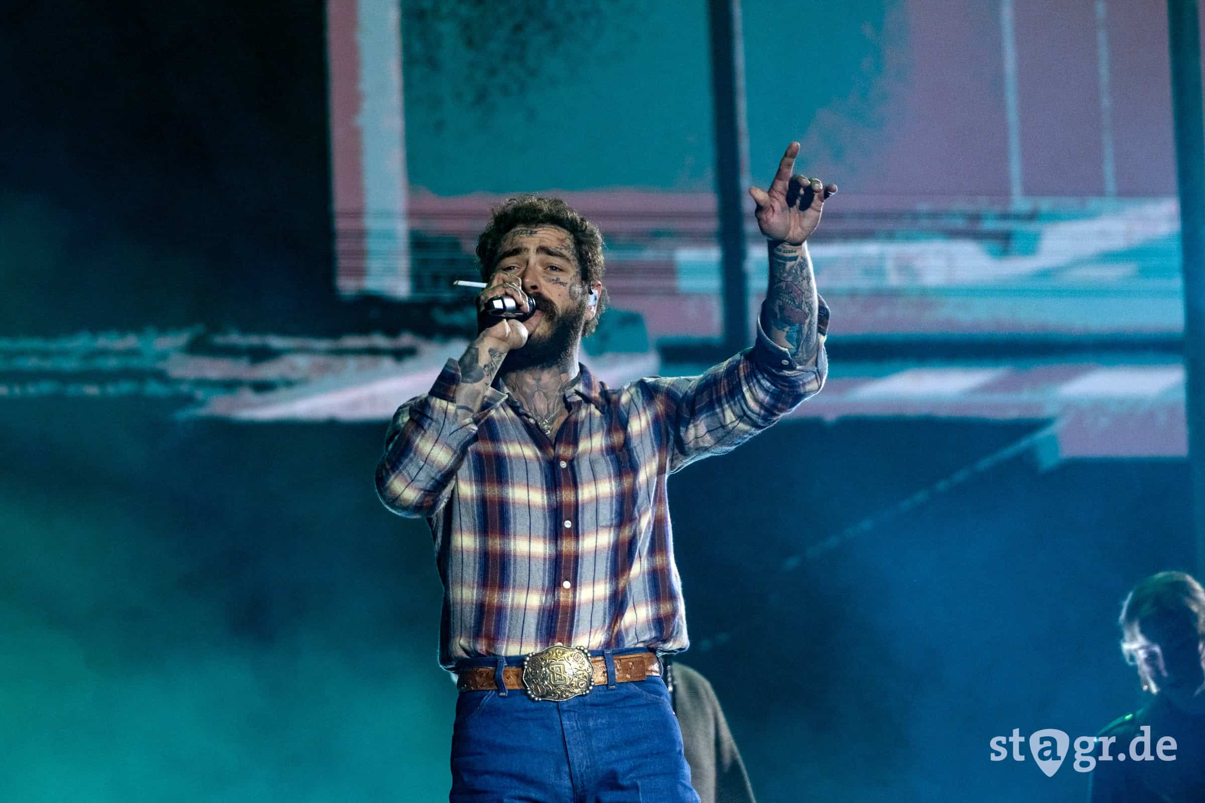 Post Malone beim Superbloom Festival 2025 am Samstag