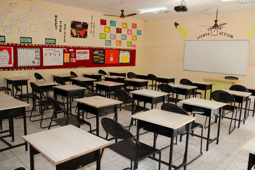Classroom arrangement view at Suchitra Academy International School
