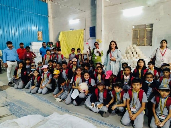 21st January,2025-Grade III students embarked on an exciting field trip to Srinath Spinning Mill.