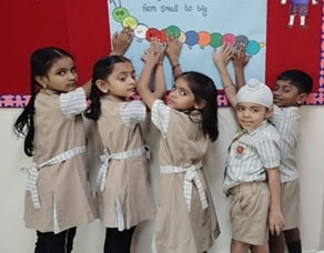 28th March,2025:Grade II students joyfully explored numbers up to 1000.