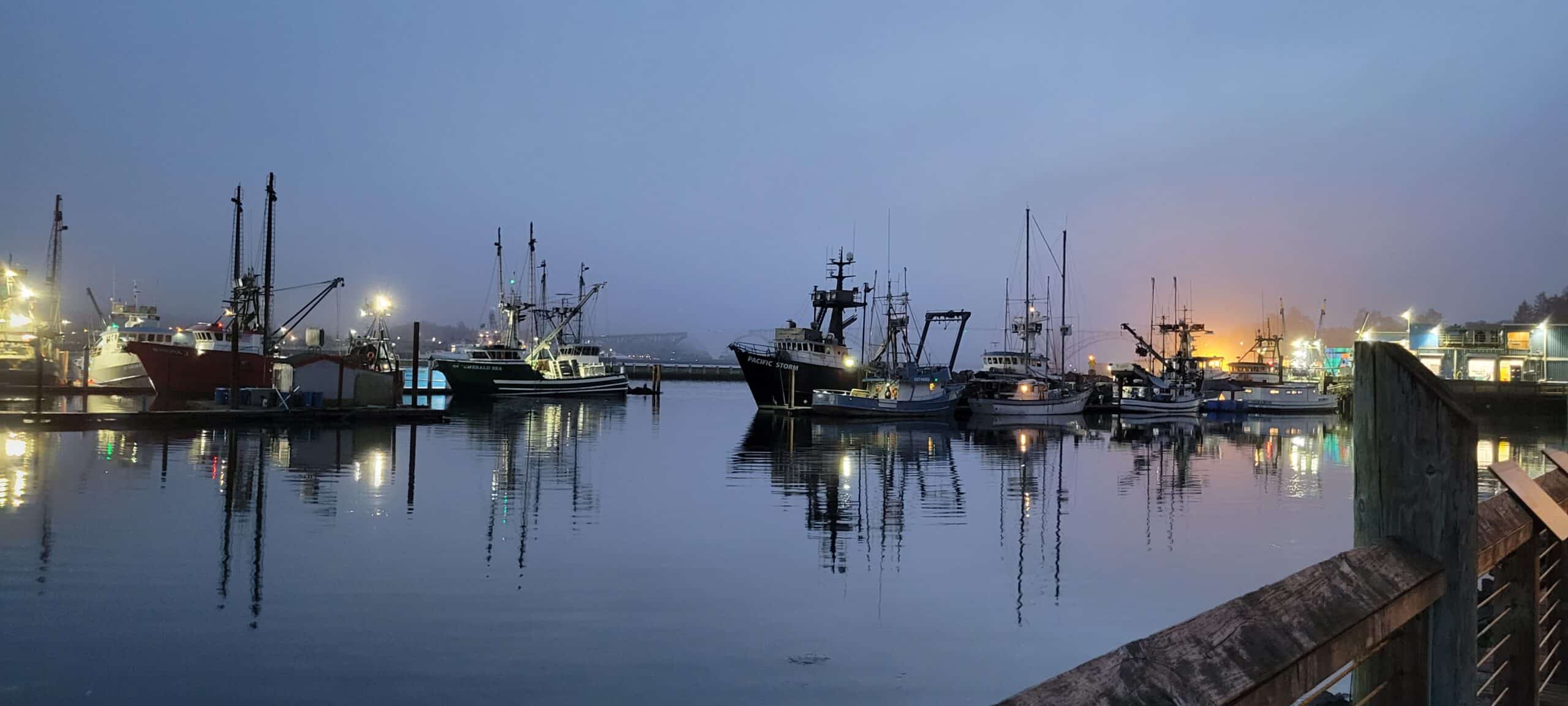Historic Bayfront in Newport, Oregon