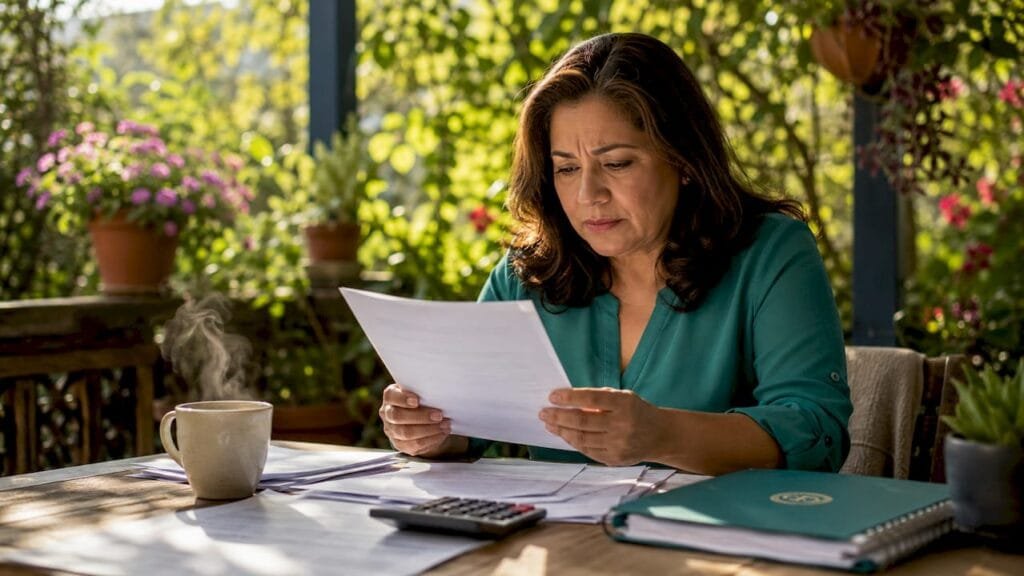 Small business owner reading IRS audit letter