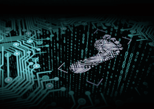 Digital-footprint-with-code