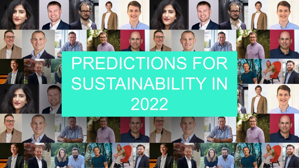 Predictions Sustainability 2022
