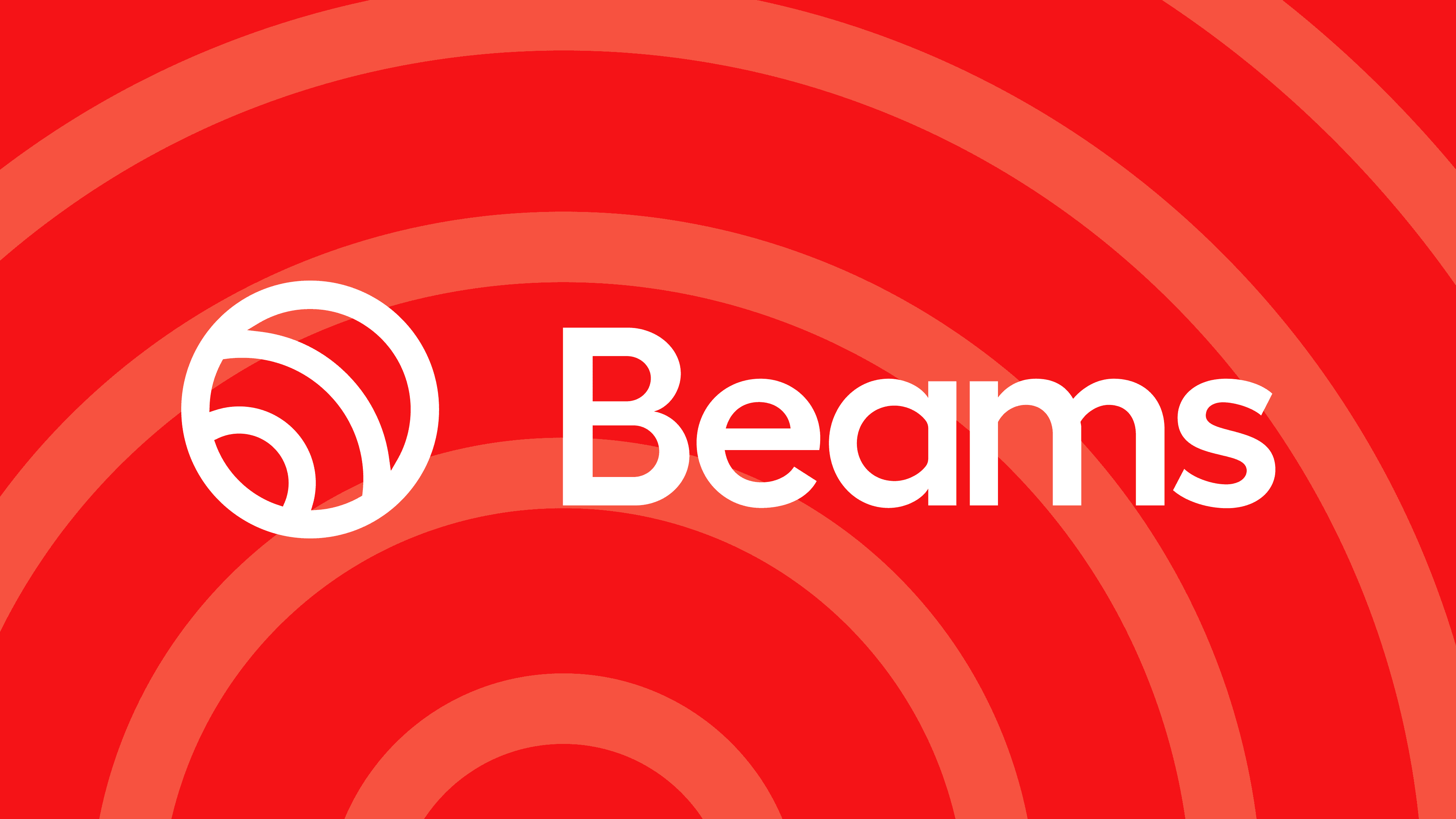Beams Background with Logo